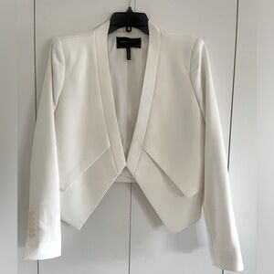 BCBG white cropped jacket size medium.